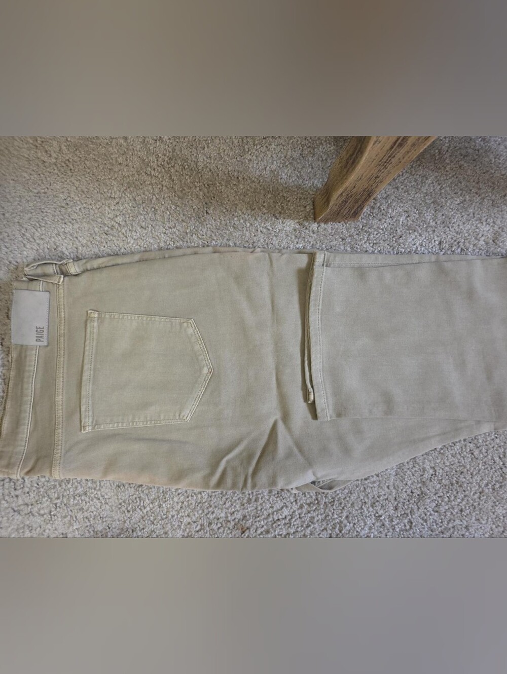 C010 PAIGE Federal Men's Jeans 44x30 Beige New Without Tags